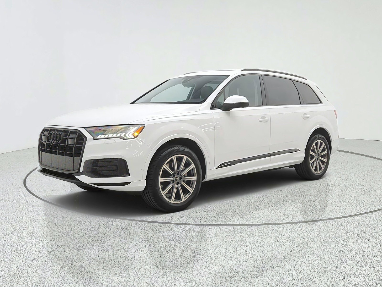 Used 2023 Glacier White Metallic Audi Premium Plus image 1