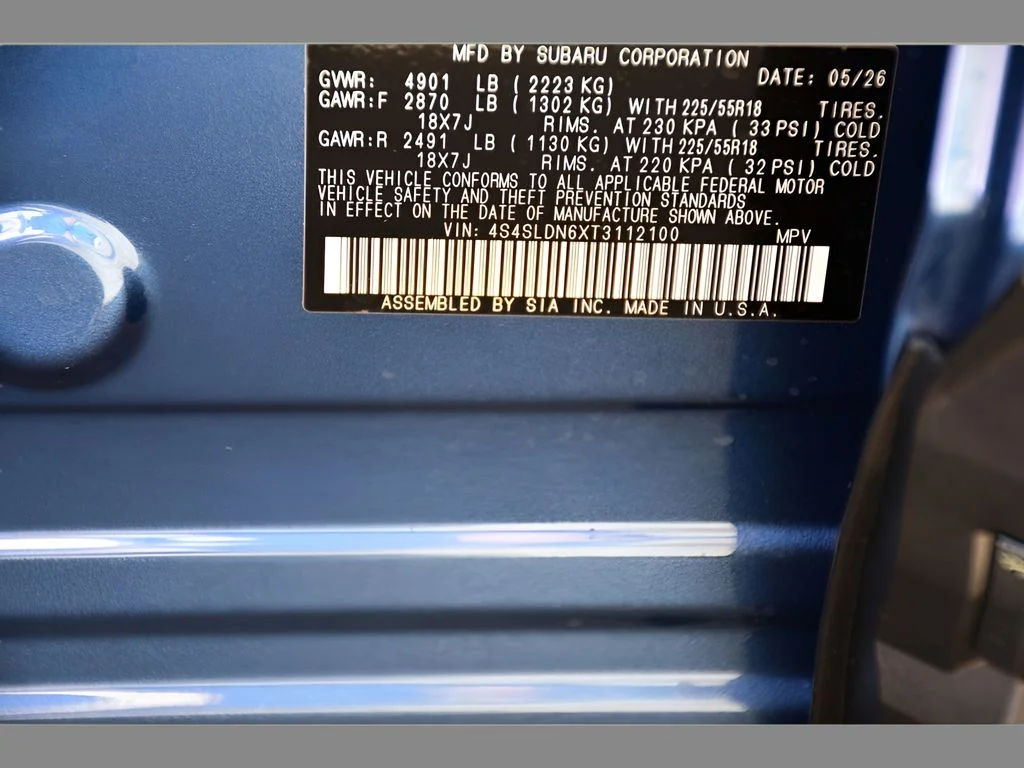New 2026 DAYBREAK BLUE PEARL Subaru Limited image 27