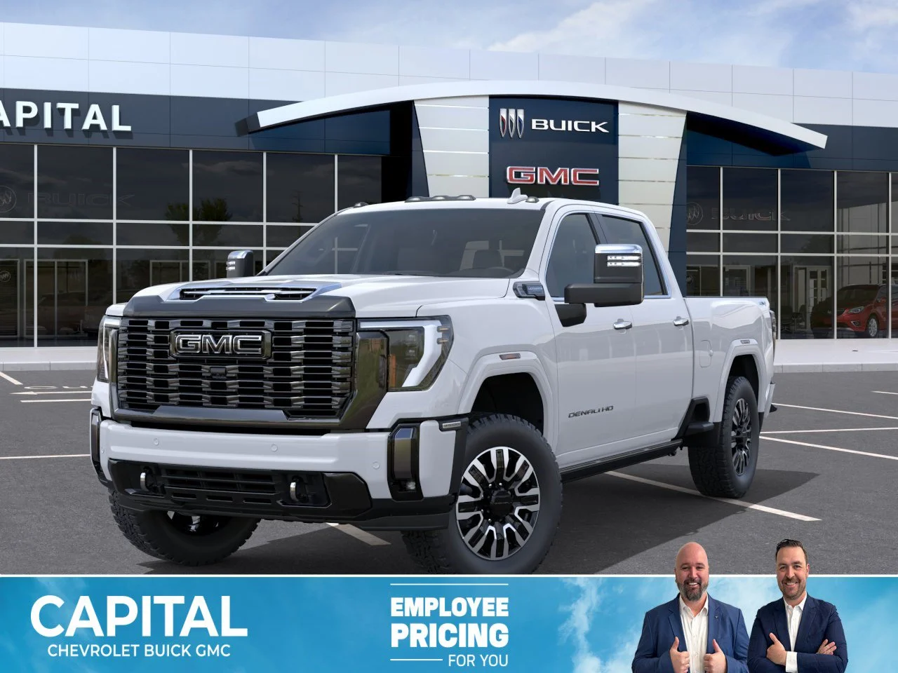 New 2026 Polar White Tricoat GMC Denali Ultimate image 1