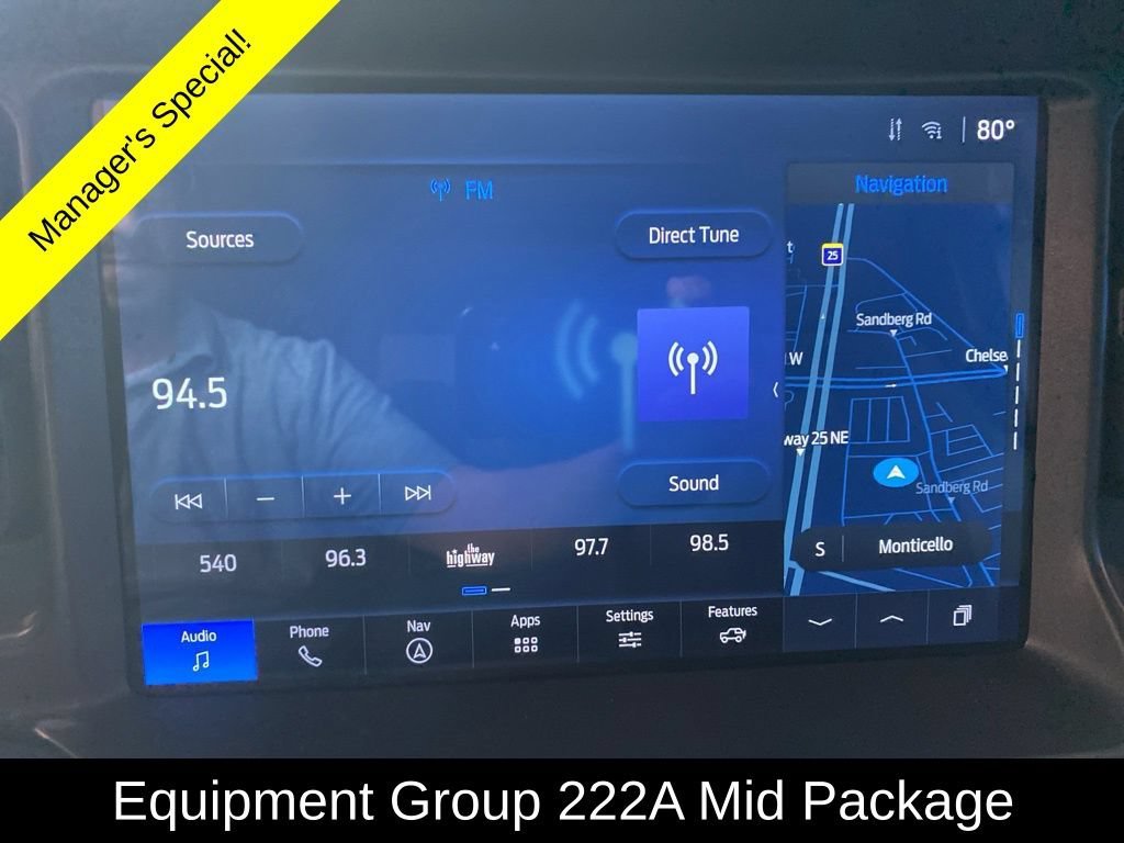 Used 2025 Ford Bronco 4-Door Big Bend with VIN 1FMDE7BH3SLA56316 for sale in Monticello, Minnesota