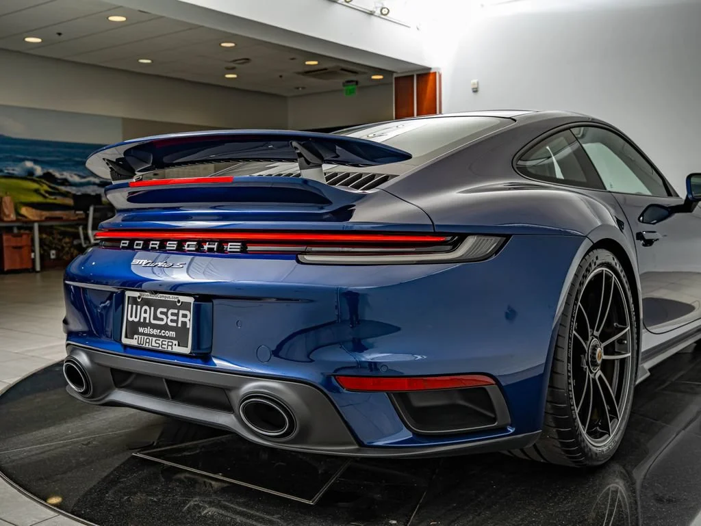Certified Used 2021 Blue Porsche Turbo S image 21