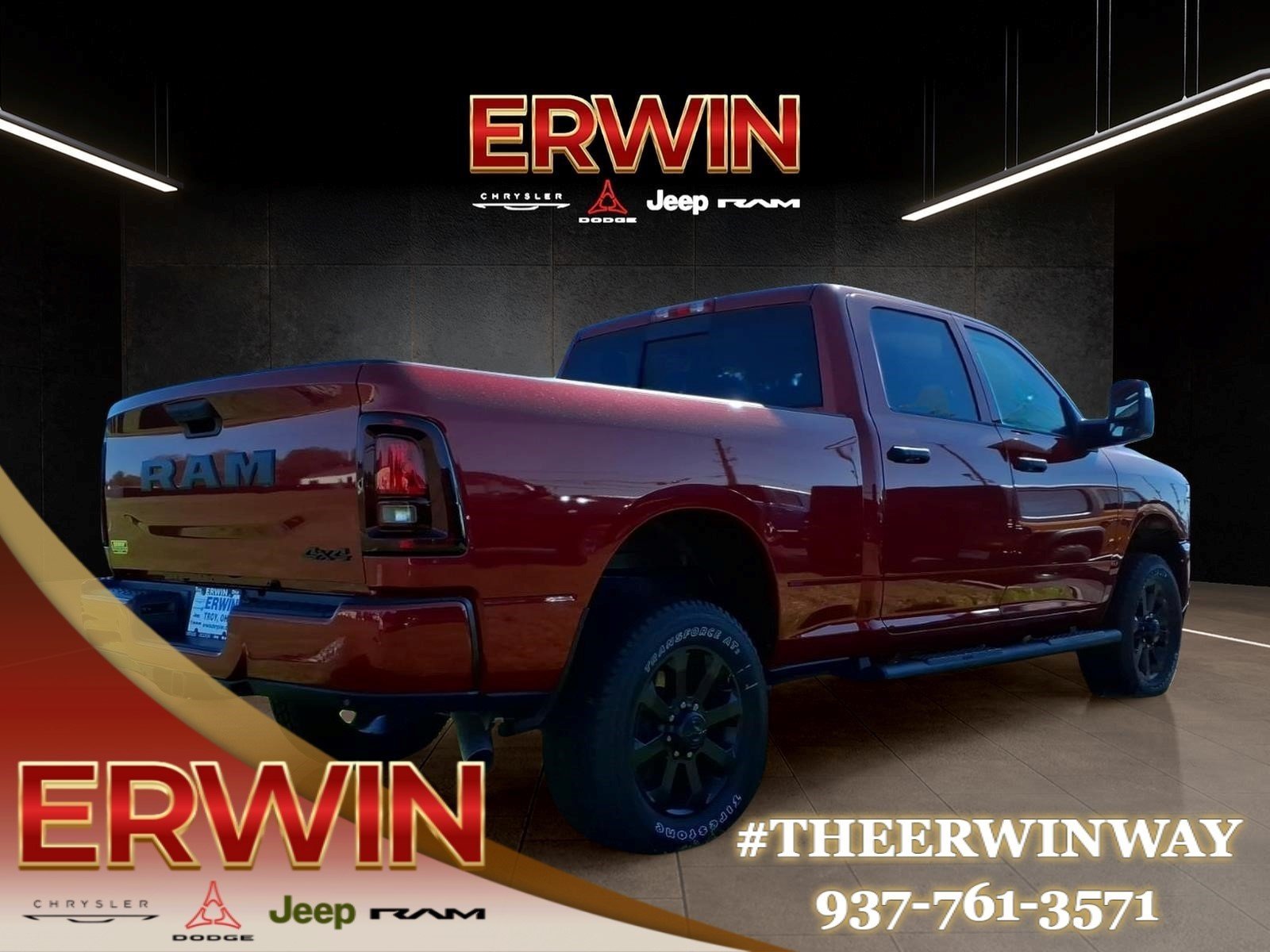 New 2026 Molten Red Pearl-Coat Exterior Paint RAM Tradesman image 6