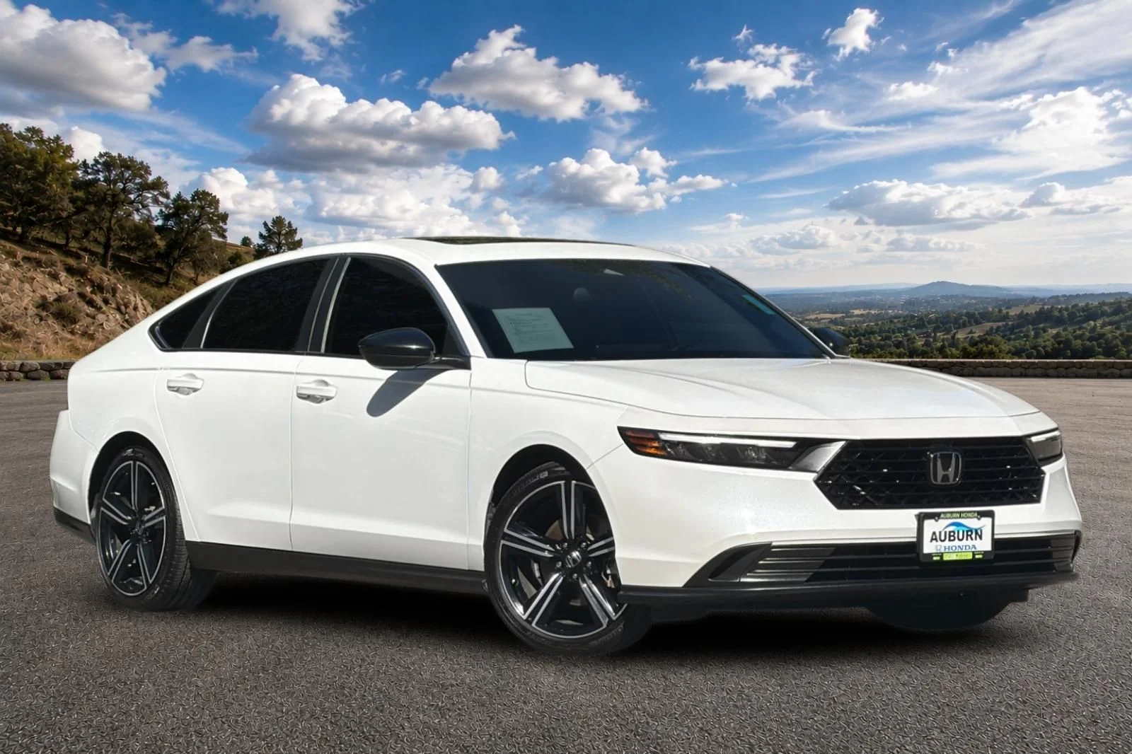 Used 2023 Platinum White Pearl Honda Sport image 2