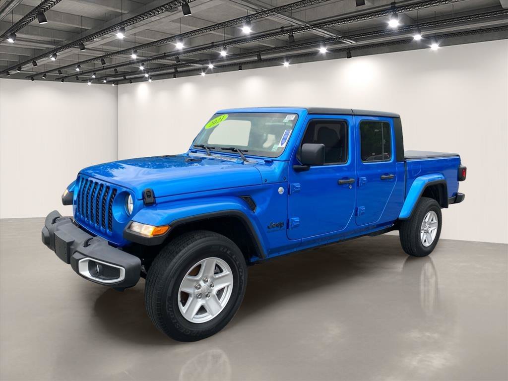 Used 2021 Hydro Blue Pearlcoat Jeep Sport S image 3