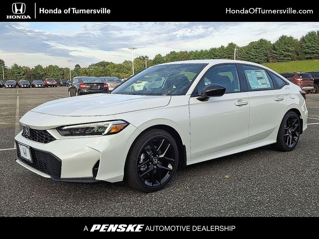 New 2026 Platinum White Pearl Honda 2WD Sport Hybrid image 1
