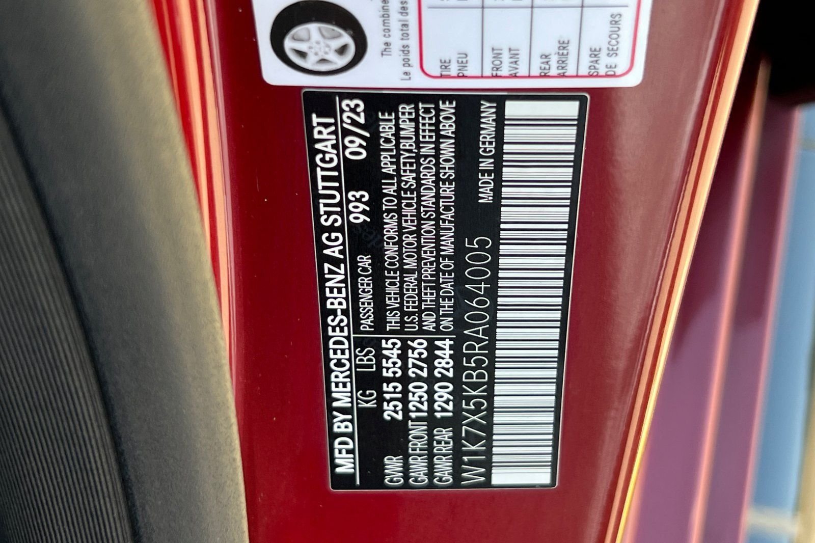Certified Used 2024 MANUFAKTUR Patagonia Red Metallic Mercedes-Benz Base image 27