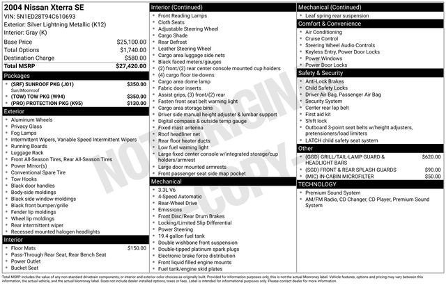 Used 2004 Silver Nissan SE image 49