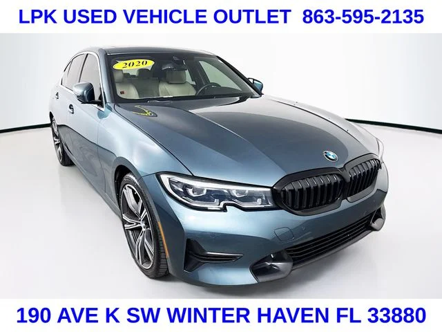 Certified Used 2020 Blue BMW 330i image 1