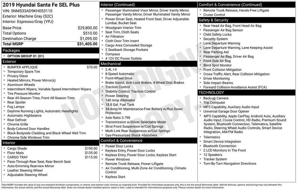 Used 2019 Gray Hyundai SEL Plus image 3