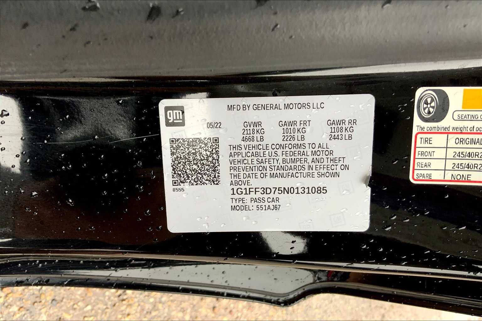 Used 2022 Black Chevrolet LT1 image 33