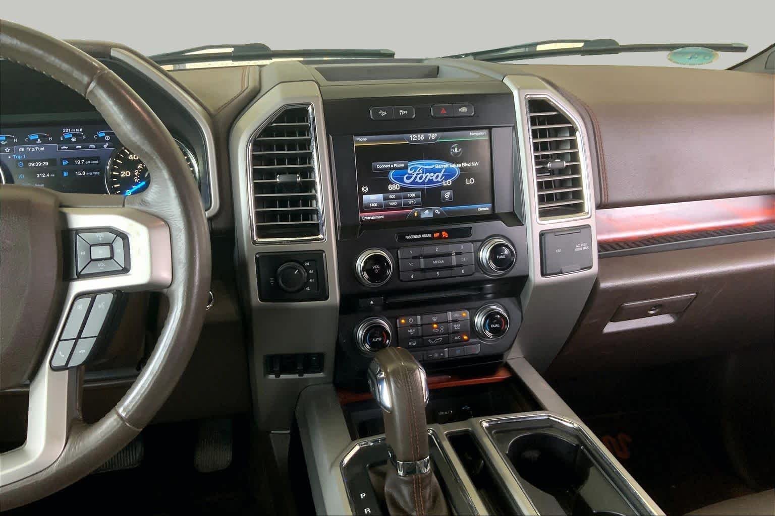 Used 2015 Tuxedo Black Metallic/Caribou Metallic Ford King Ranch image 7