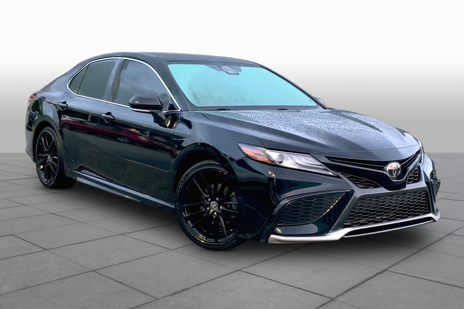Used 2022 Midnight Black Metallic Toyota XSE image 2