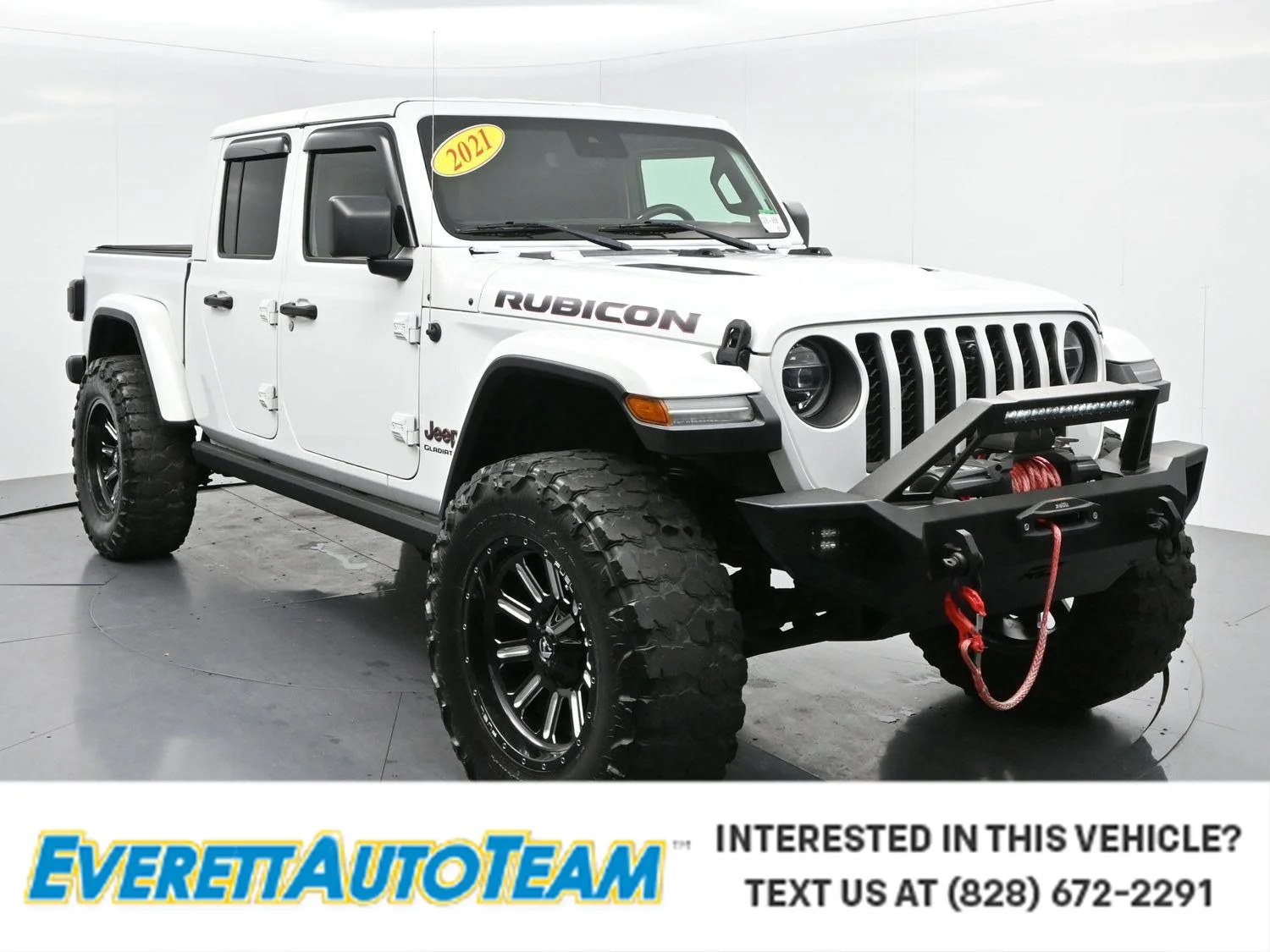 Used 2021 Bright White Clearcoat Jeep Rubicon image 1