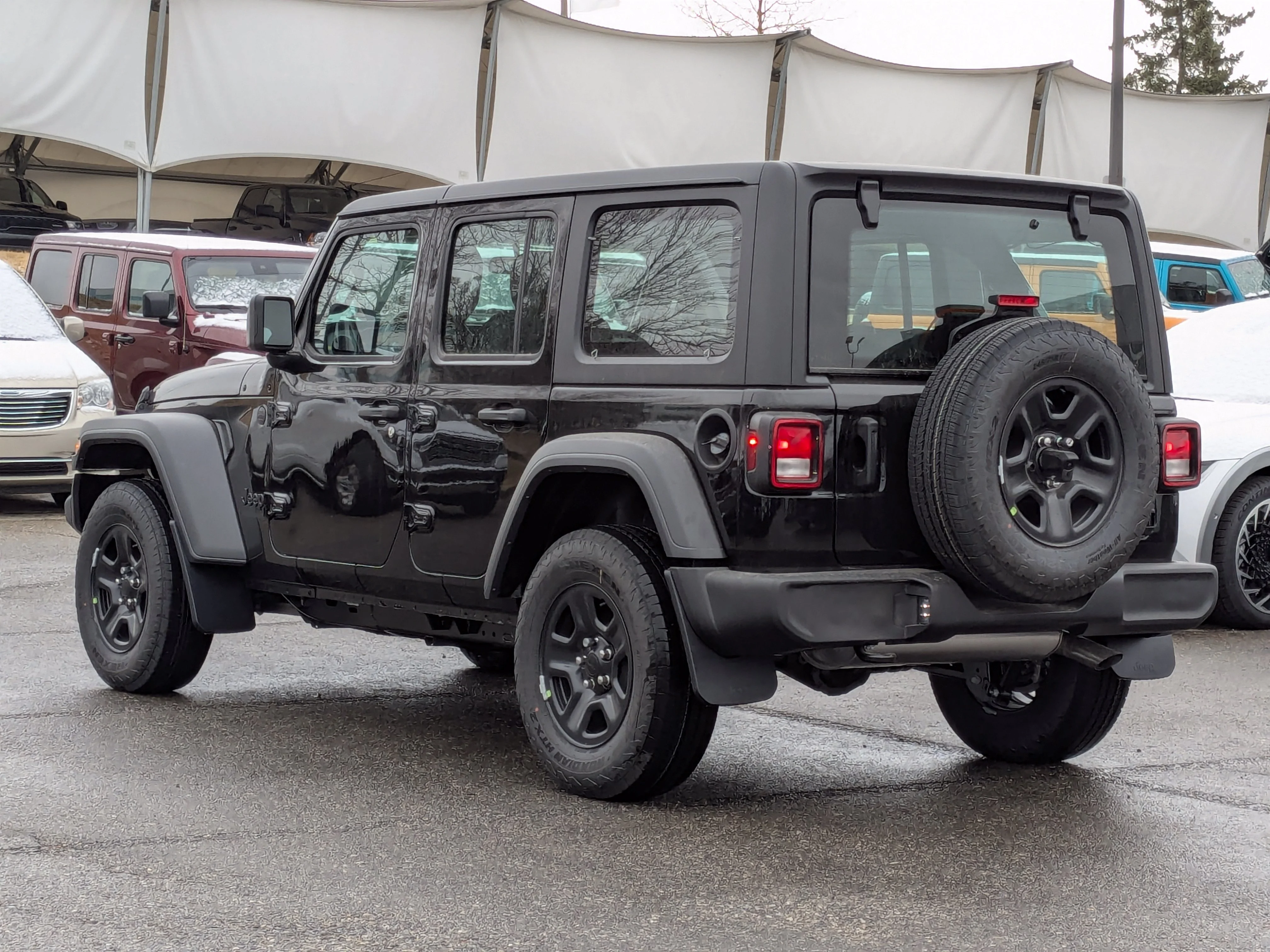 New 2026 Black Jeep Sport - - 2.0L Turbo Engine - 12.3 Uconnect 5 Display - 3-Piece Hard Top - 8-Speed Auto & More image 6