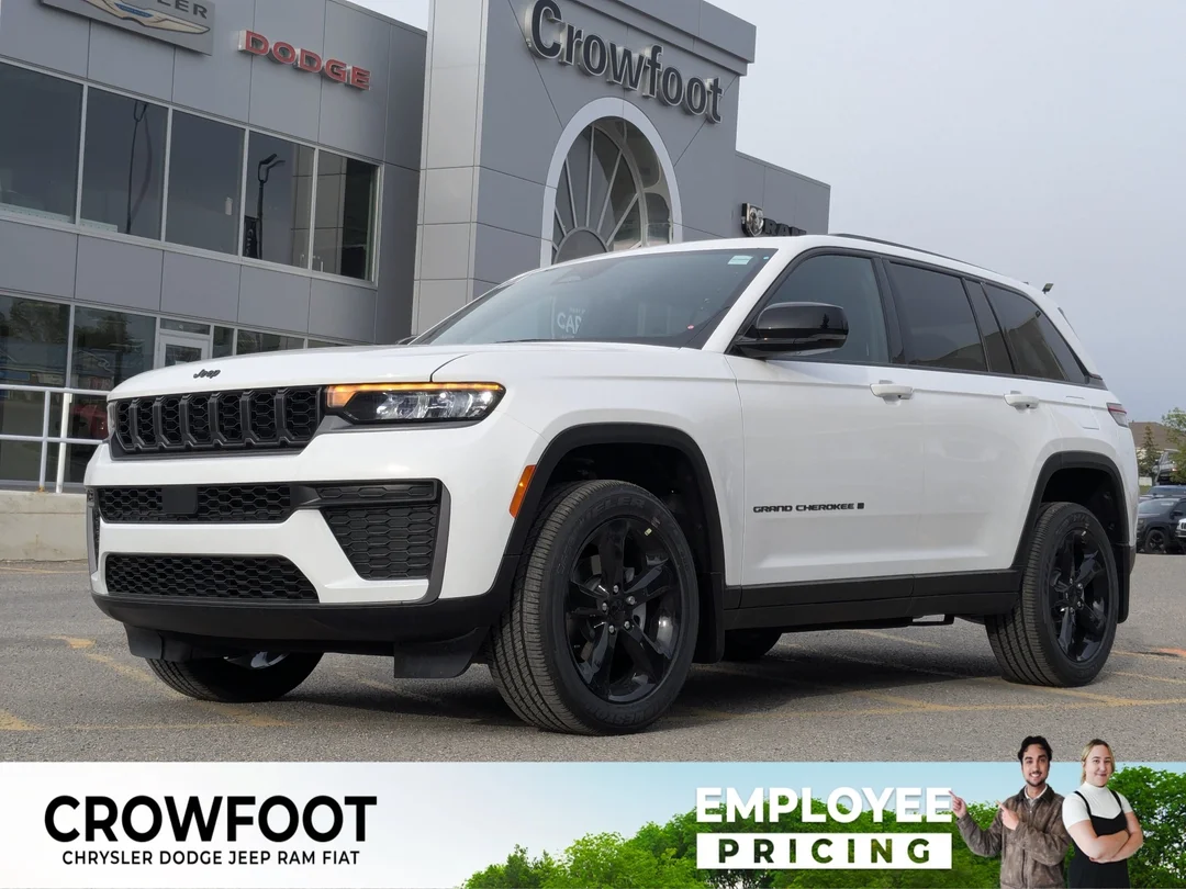 New 2026 White Jeep Altitude - - 4x4 - Power Sunroof - Trailer Tow Pkg - 20 Black Wheels - Remote Start & More! image 1
