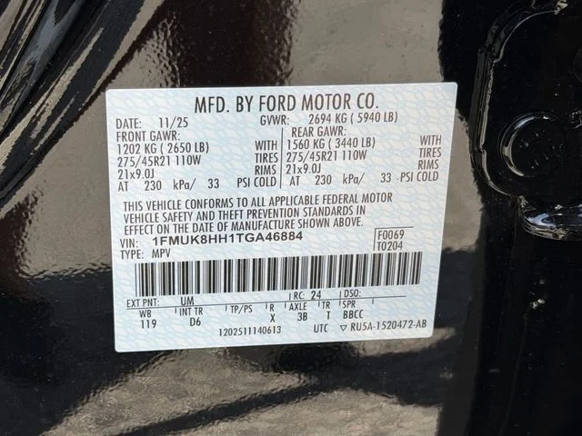 New 2026 Agate Black Metallic Ford Platinum™ image 30