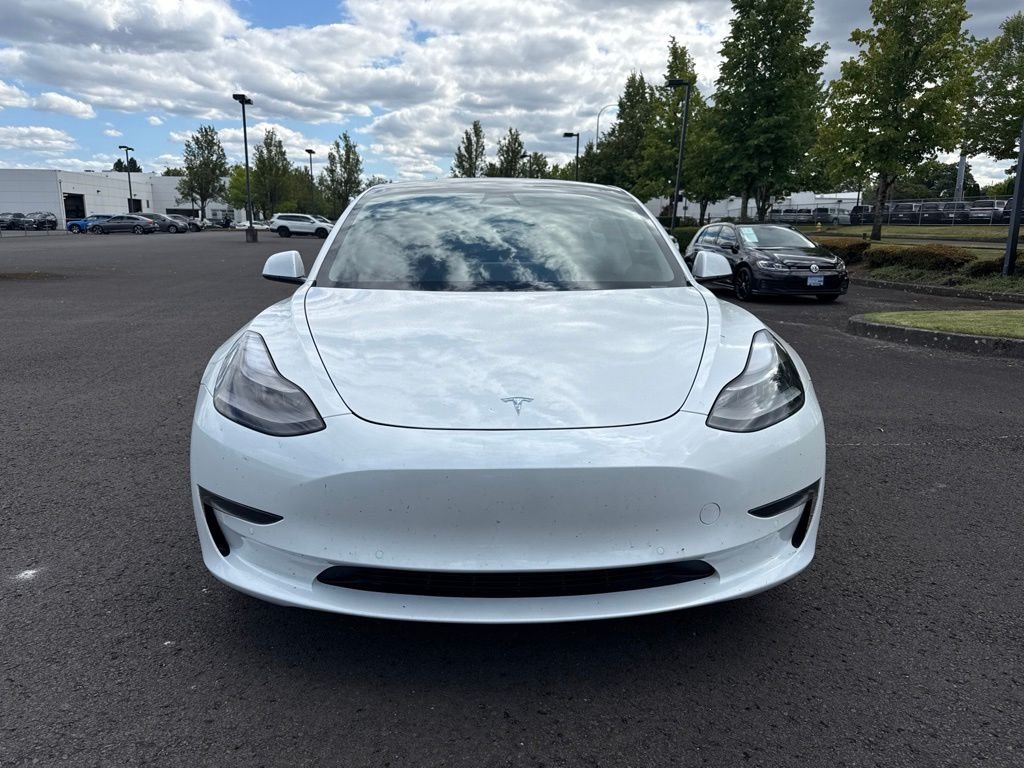Used 2021 Pearl White Multi-Coat Tesla Standard Range Plus image 2