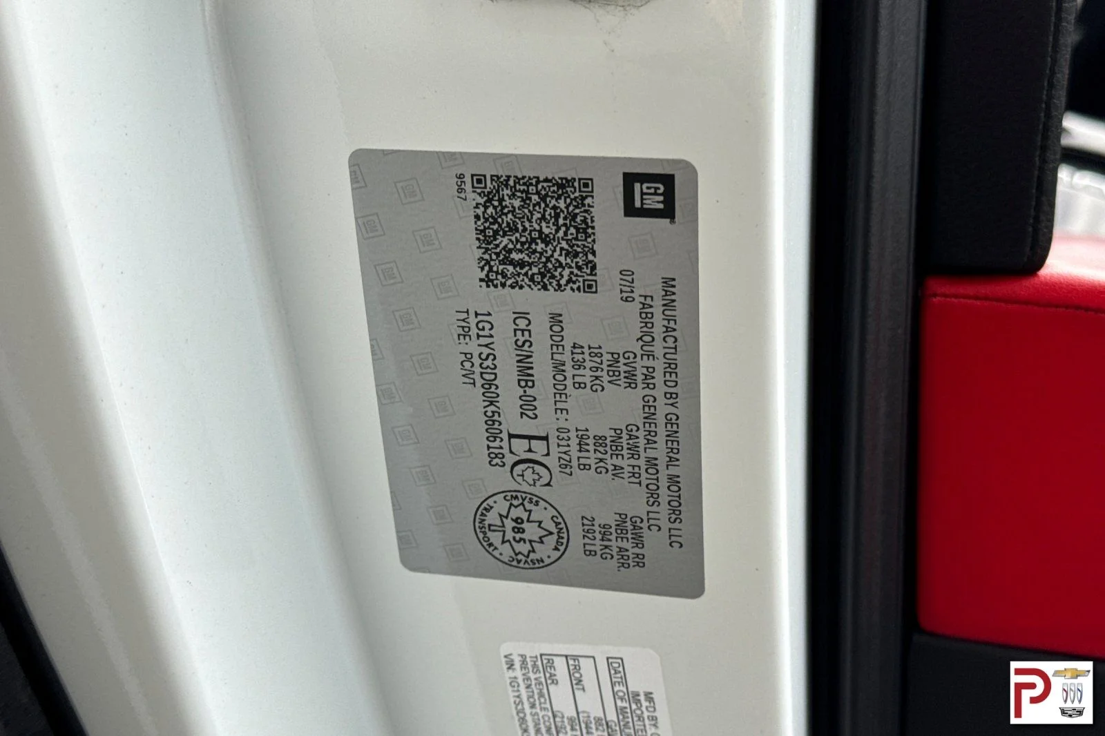 Certified Used 2019 White Chevrolet Z06 image 34