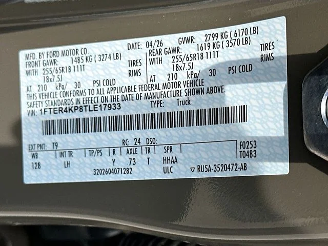 New 2026 Gray Ford Lariat image 20