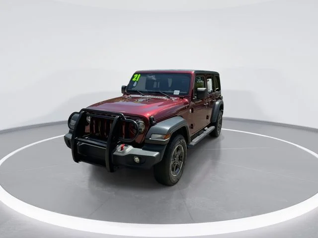 Used 2021 Red Jeep Unlimited Sport S image 3