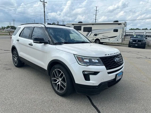 Certified Used 2019 White Platinum Clearcoat Metallic Ford Sport image 5