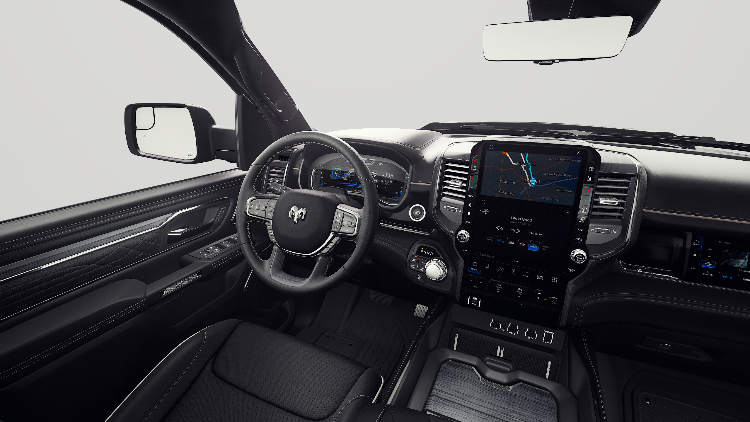 New 2027 Diamond Black Crystal Pearl-Coat Exterior Paint RAM Limited image 8