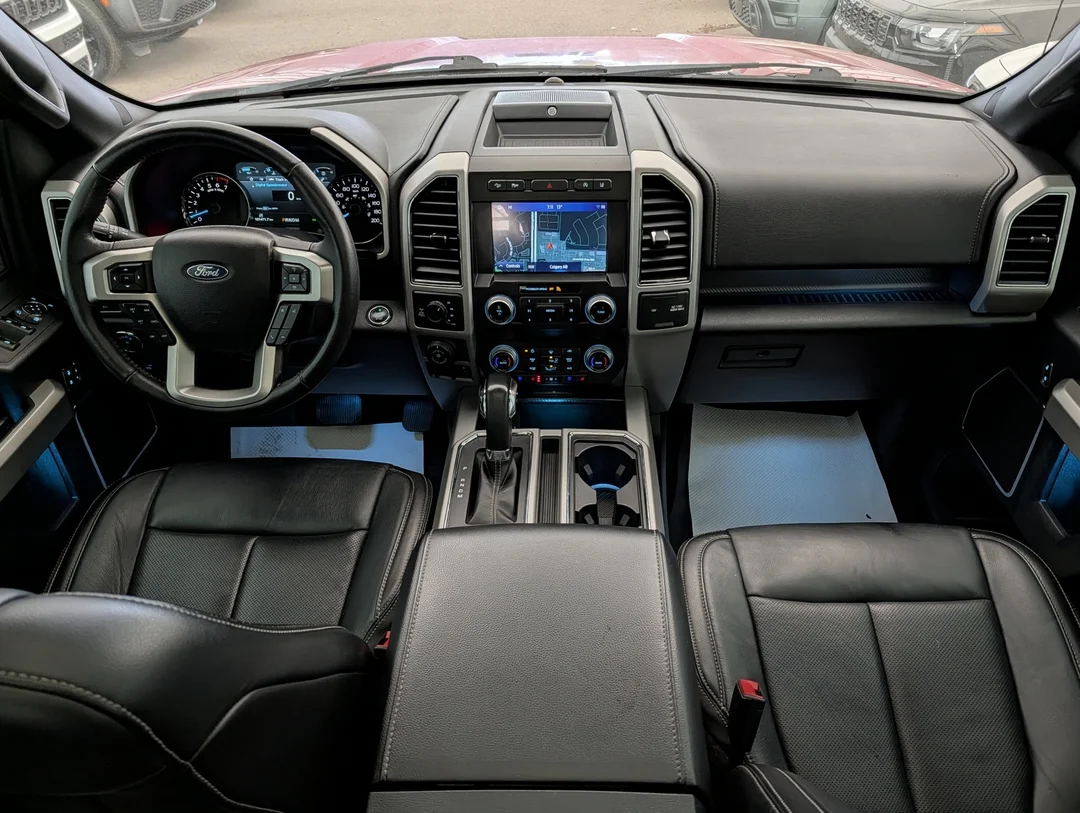 Used 2020 Red Ford LARIAT - - 4WD - 502A Grp - 5.0L V-8 - Twin Panel Sunroof - Black Pkg - B&O Audio - Leather & More! image 27