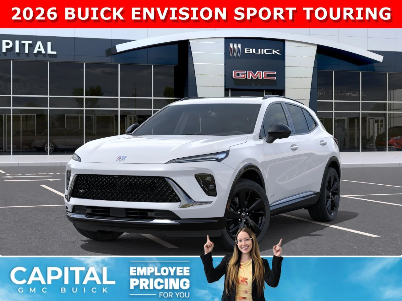 New 2026 Summit White Buick Sport Touring image 1