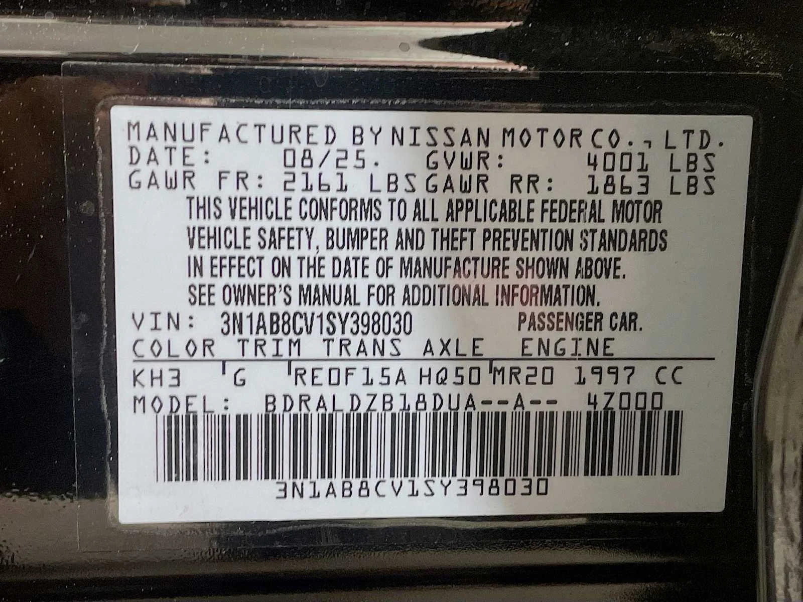 Certified Used 2025 Super Black Nissan SV image 27