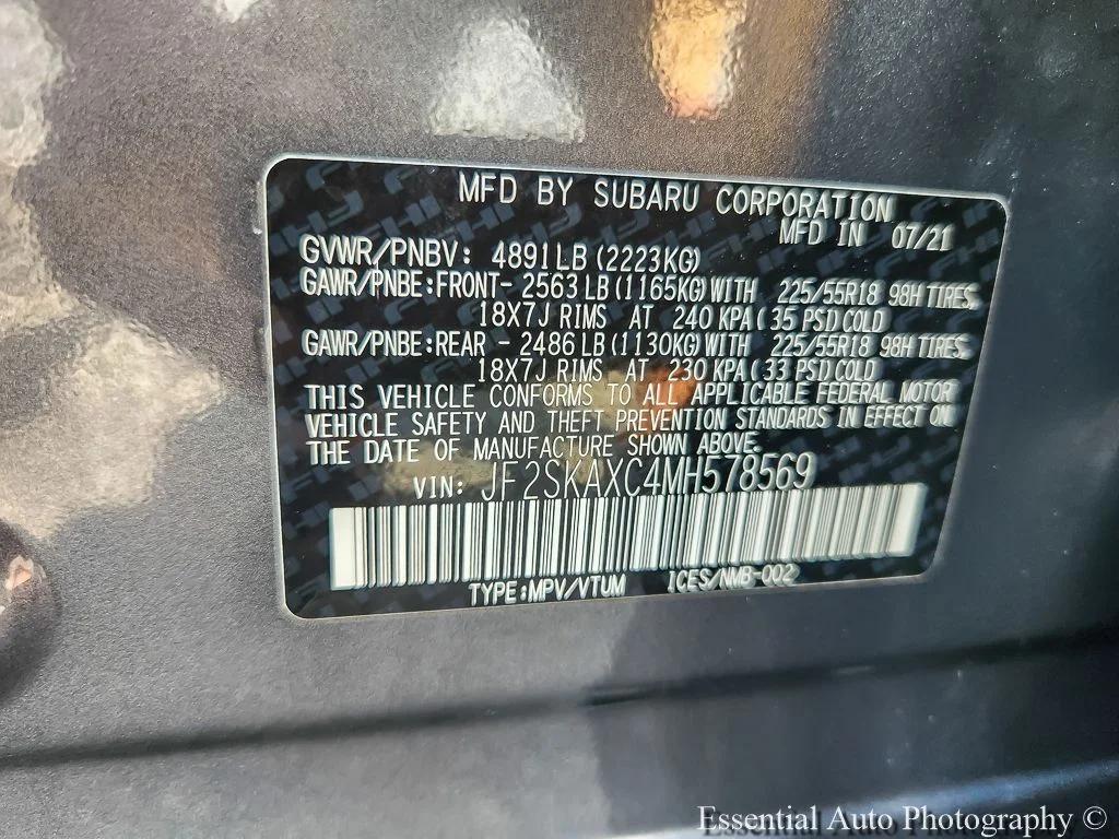 Used 2021 Gray Subaru Touring image 25