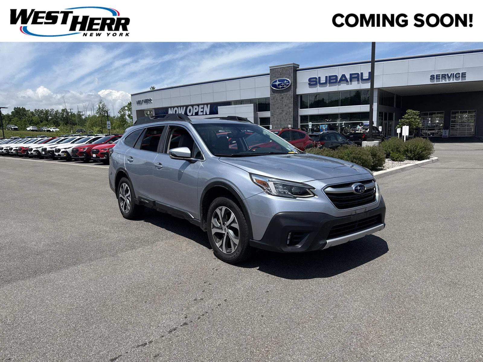 Used 2021 Ice Silver Metallic Subaru Limited image 1