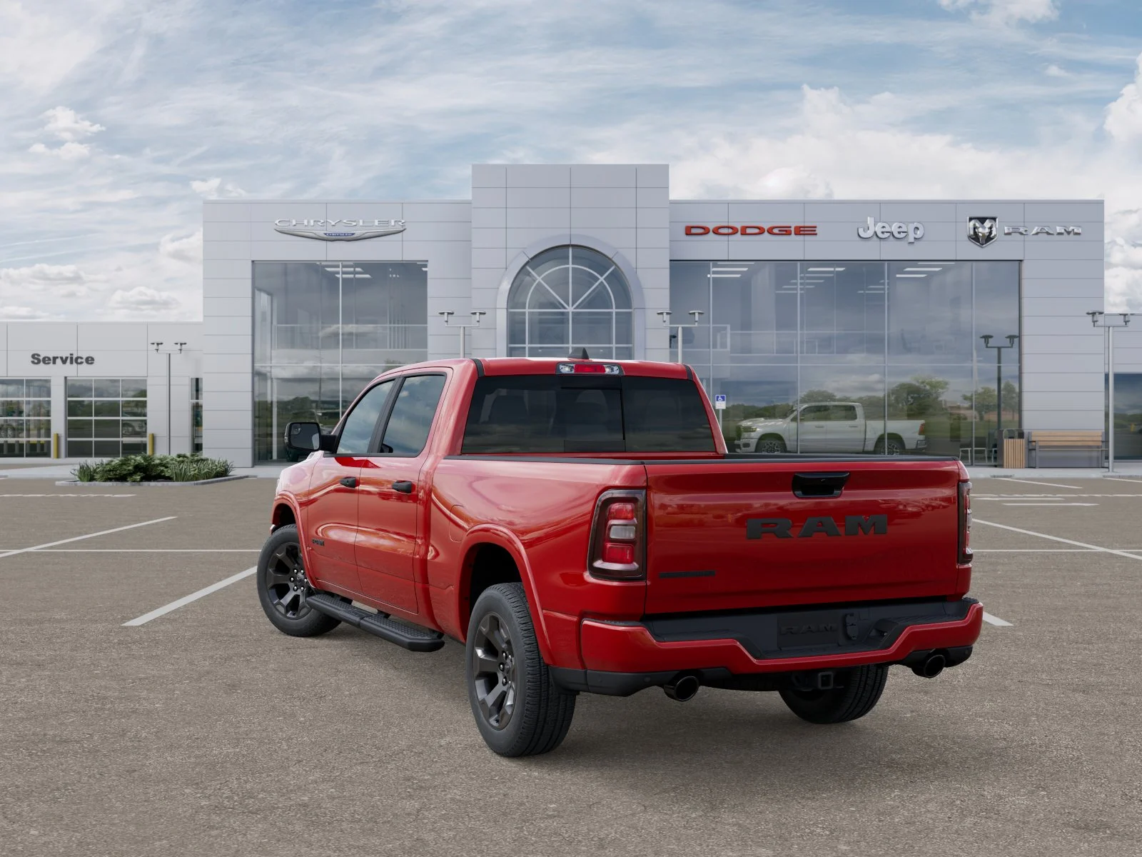 New 2025 Flame Red Clear-Coat Exterior Paint RAM Big Horn/Lone Star image 30