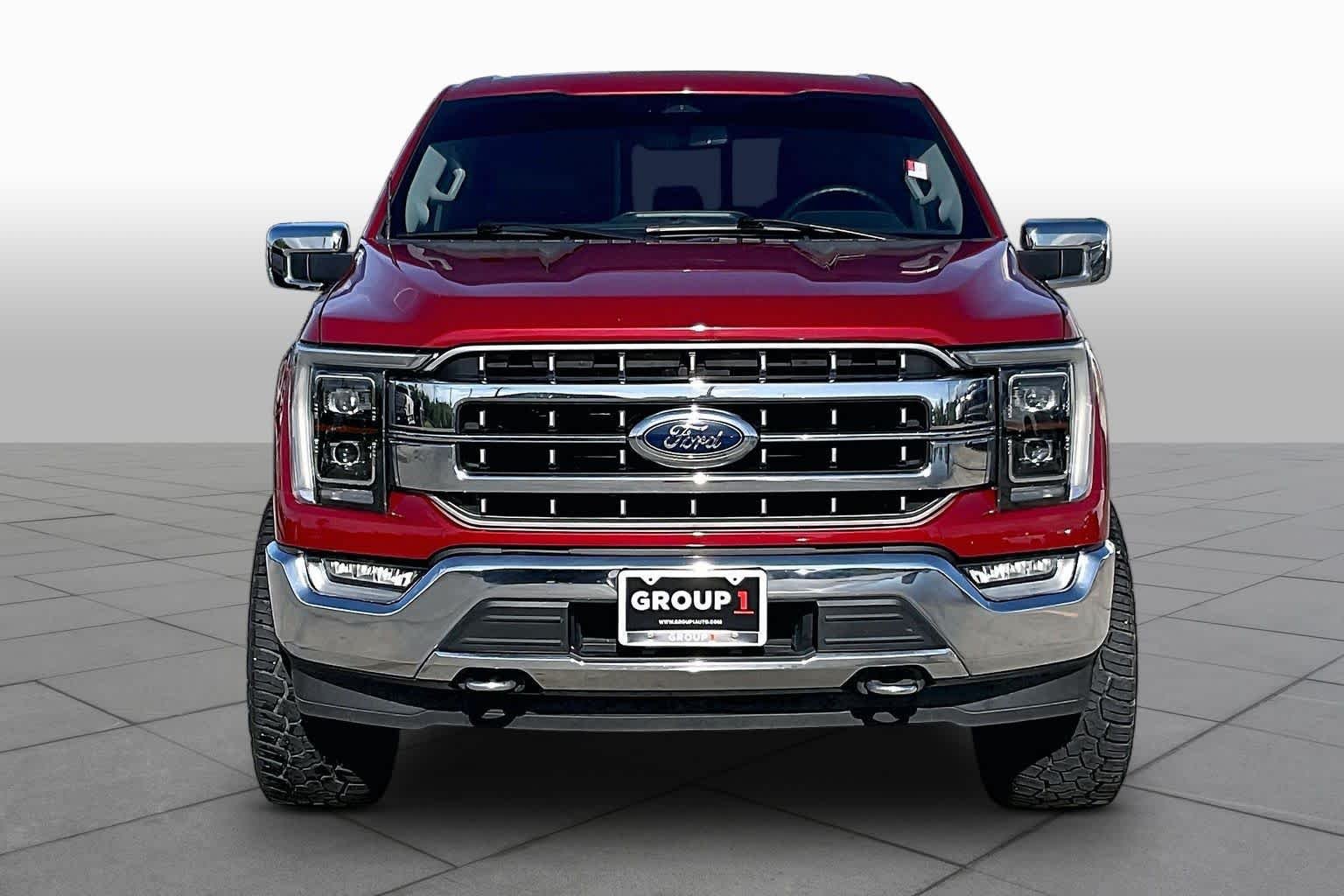 Used 2021 Rapid Red Metallic Tinted Clearcoat Ford LARIAT image 3