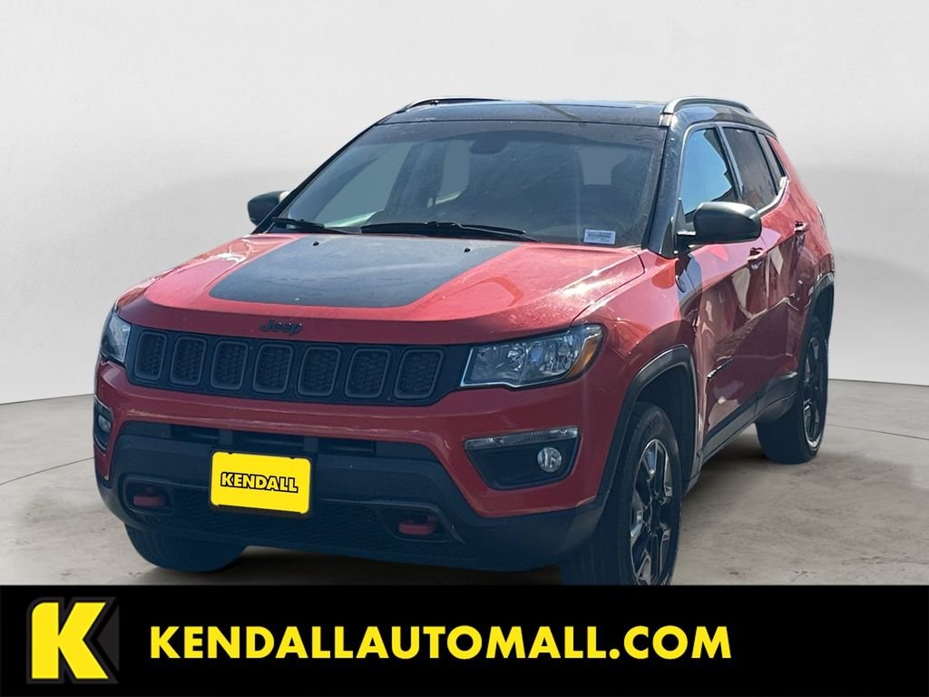 Used 2018 Orange Jeep Trailhawk image 1