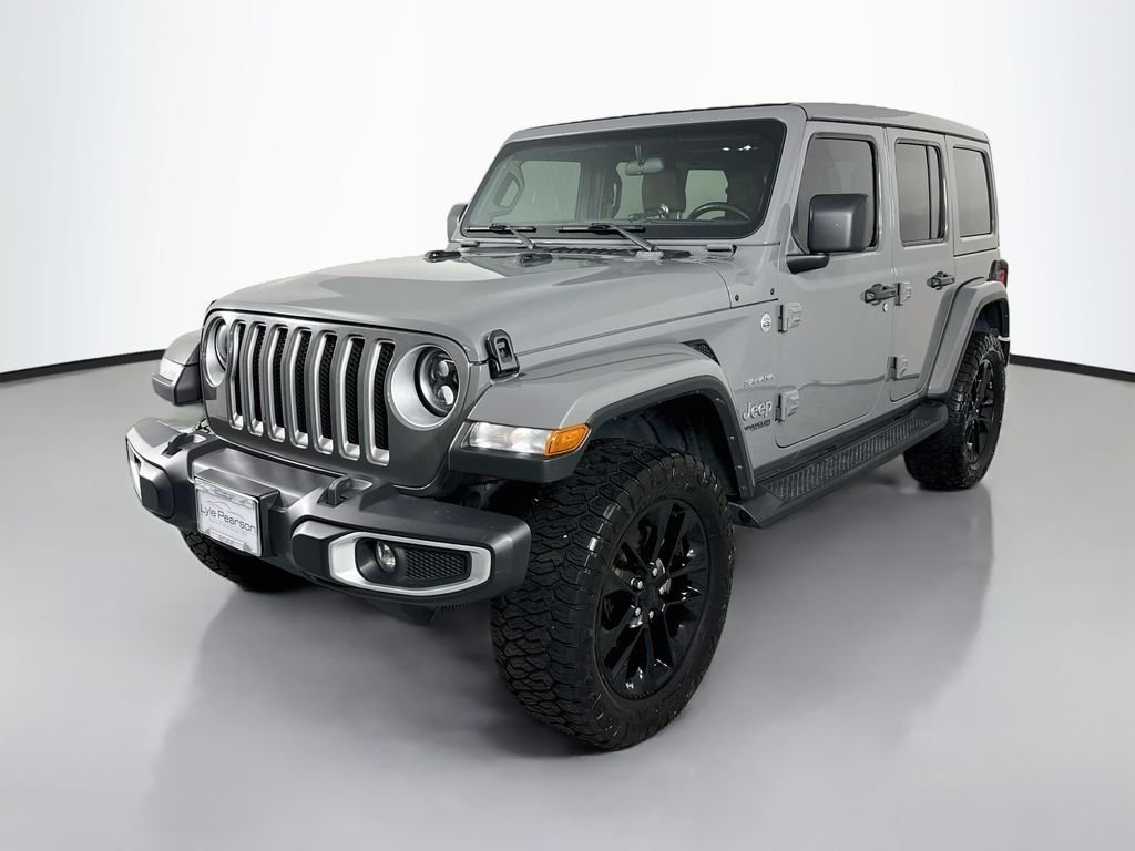 Used 2021 Gray Jeep Unlimited Sahara image 1