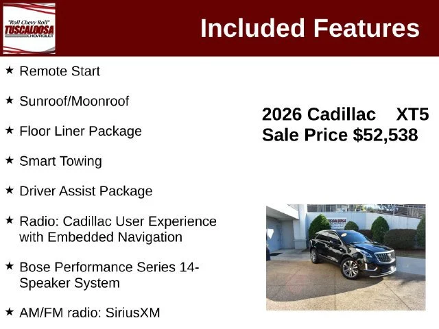 Used 2026 Stellar Black Metallic Cadillac Premium Luxury image 12