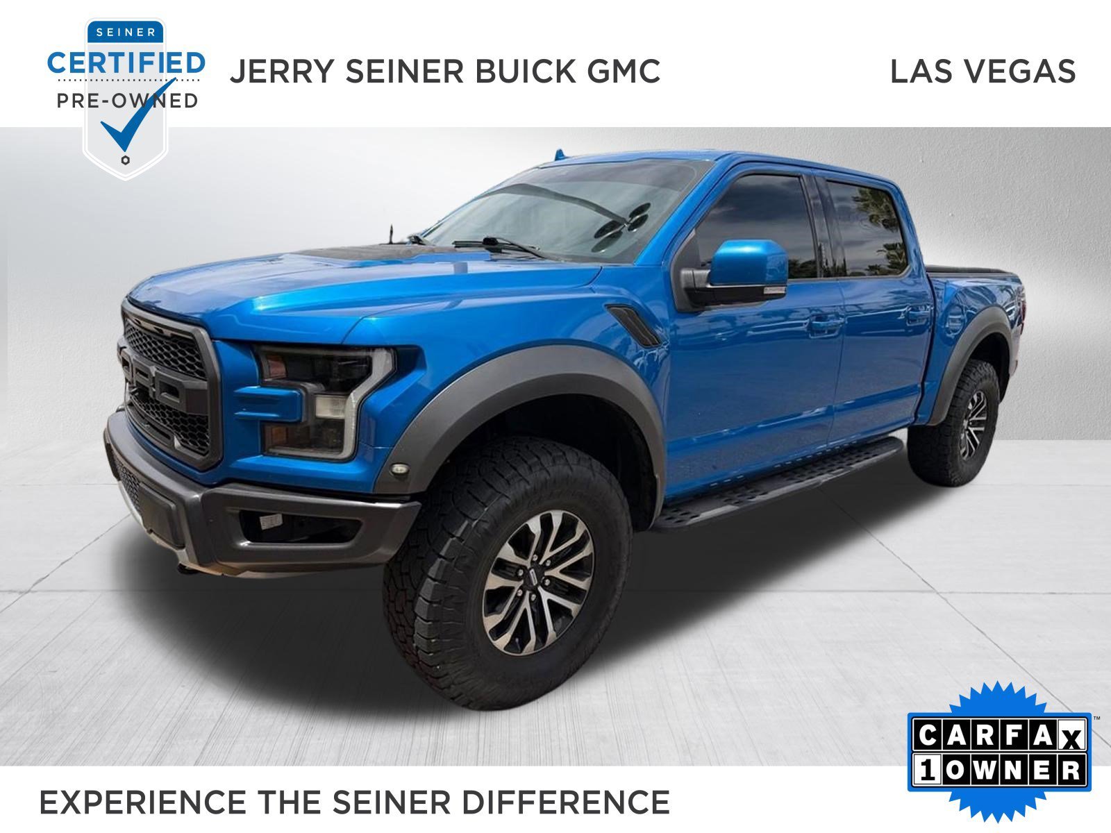 Used 2019 Velocity Blue Metallic Ford Raptor image 1