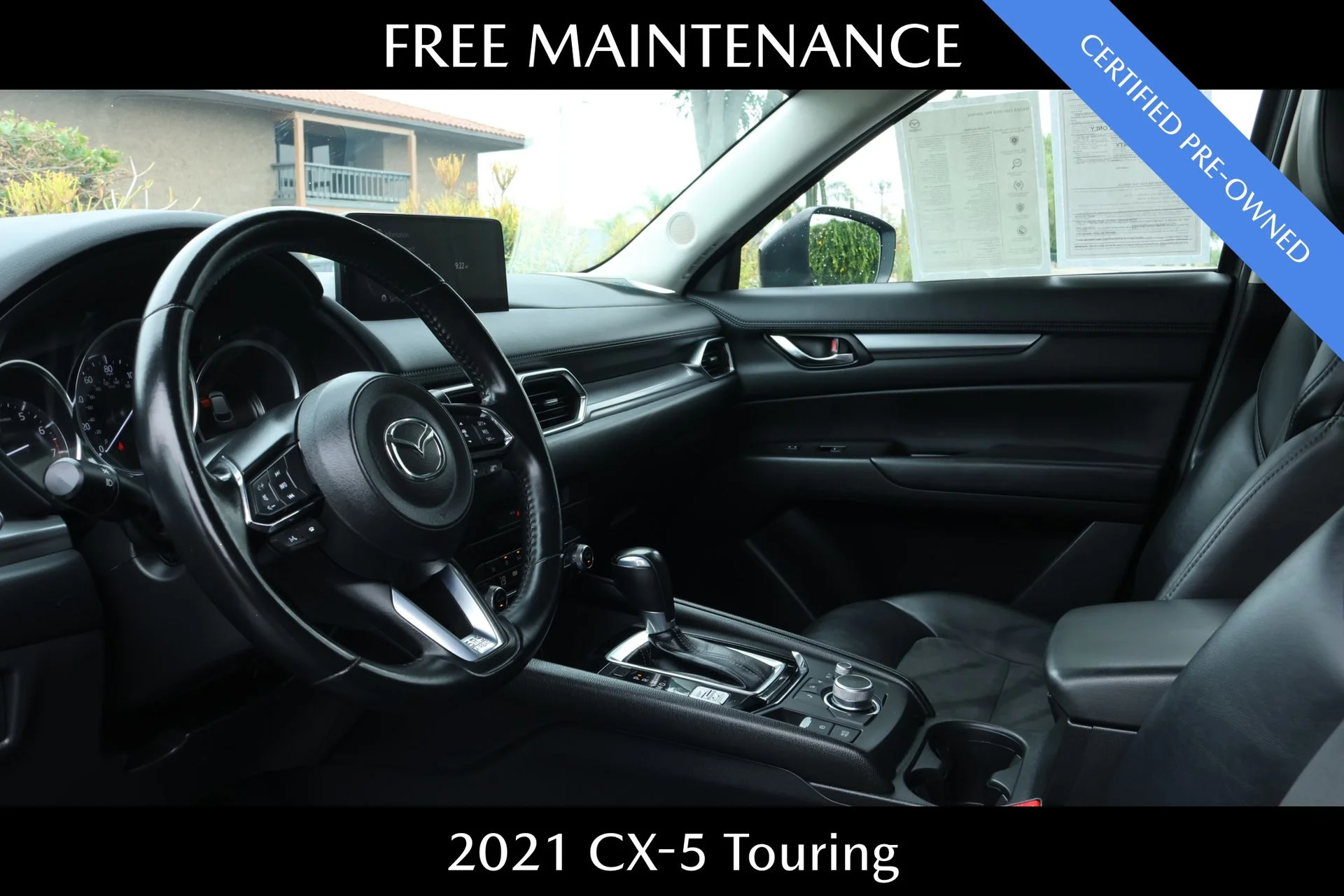 Certified Used 2021 Black Mazda Touring image 6