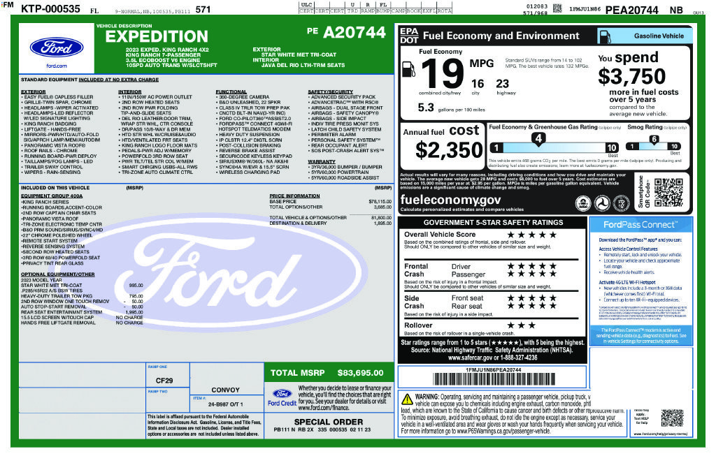Used 2023 White Ford King Ranch image 24
