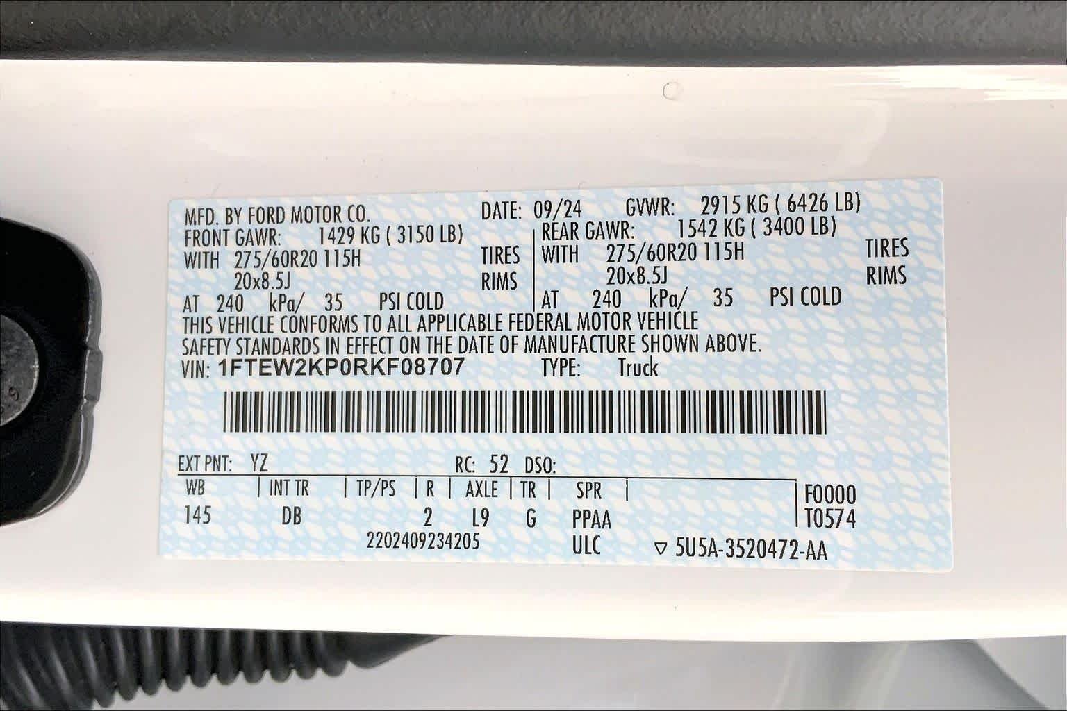 Certified Used 2024 Oxford White Clearcoat Ford STX image 37