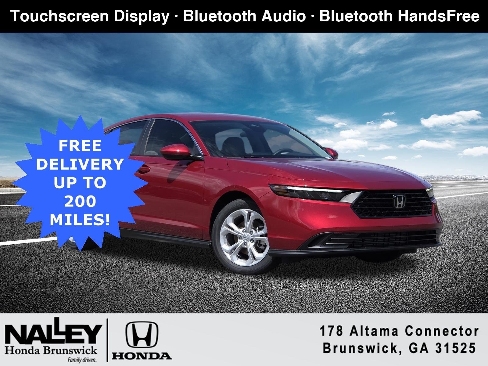 New 2026 Radiant Red Metallic Honda LX image 1