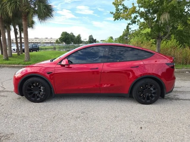 Used 2021 Red Multi-Coat Tesla Long Range image 2