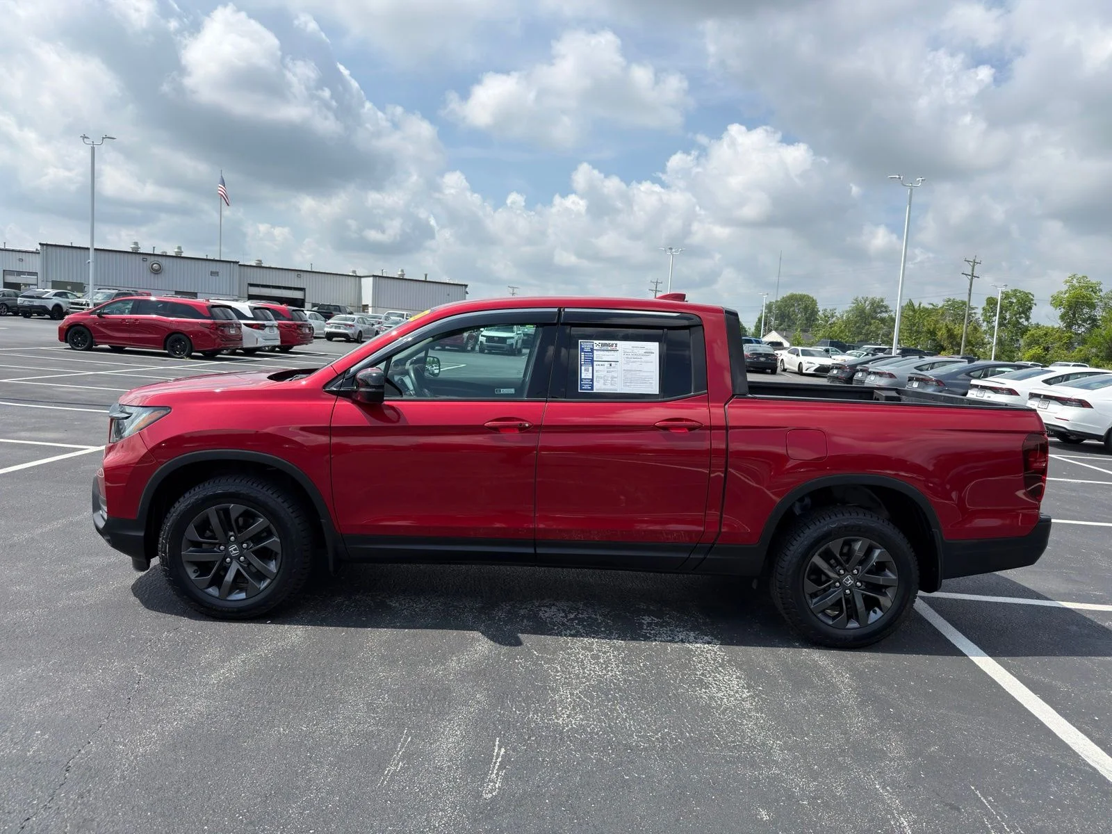 Used 2021 Radiant Red Metallic II Honda Sport image 3