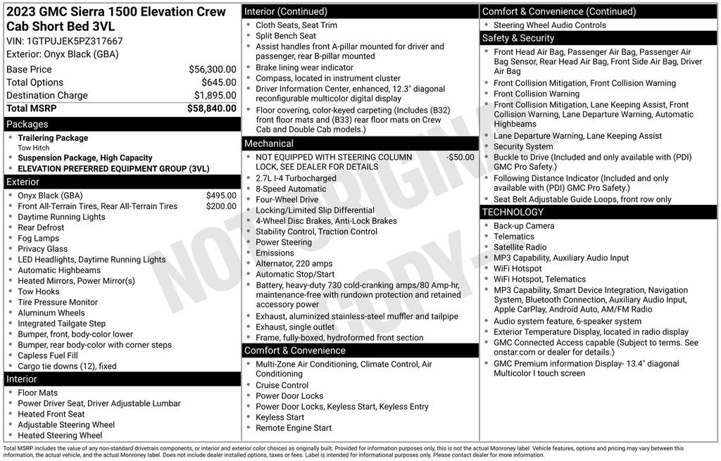 Certified Used 2023 Black GMC Elevation image 23