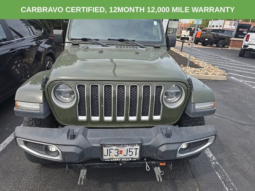 Used 2020 Jeep Wrangler Unlimited Sahara with VIN 1C4HJXEG7LW335336 for sale in Kansas City
