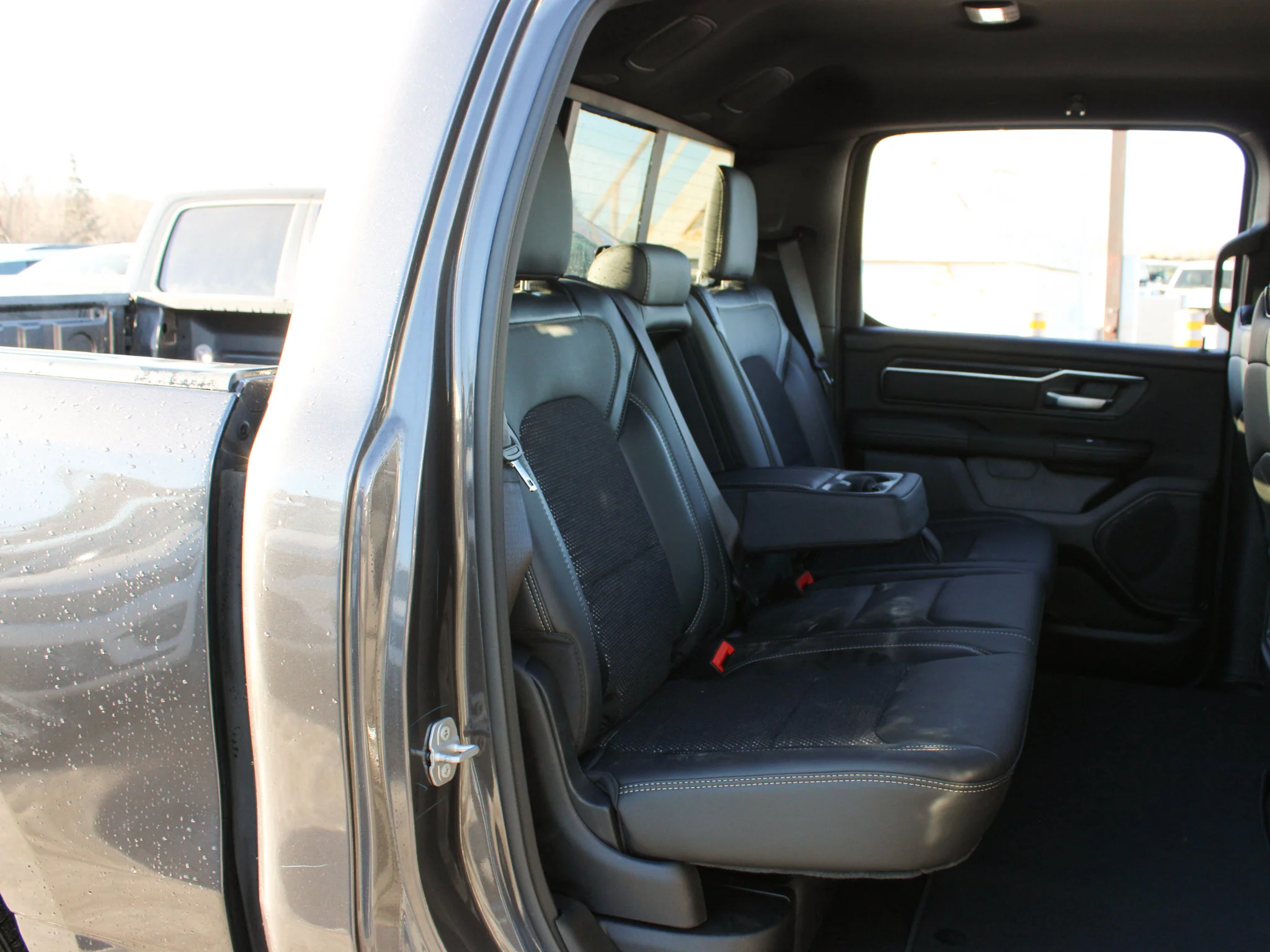 New 2026 Grey RAM Sport* Crew Cab 4x4, 3.5 Inch Lift, 35 Inch Tires, Fuel Wheels, Trigger Industries Mudflaps image 13