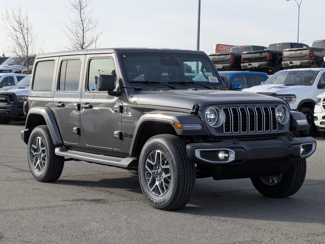 New 2026 Grey Jeep Sahara - - 4x4 - McKinley Leather - Body-Color Top - Alpine Audio - Technology Group & More! image 2