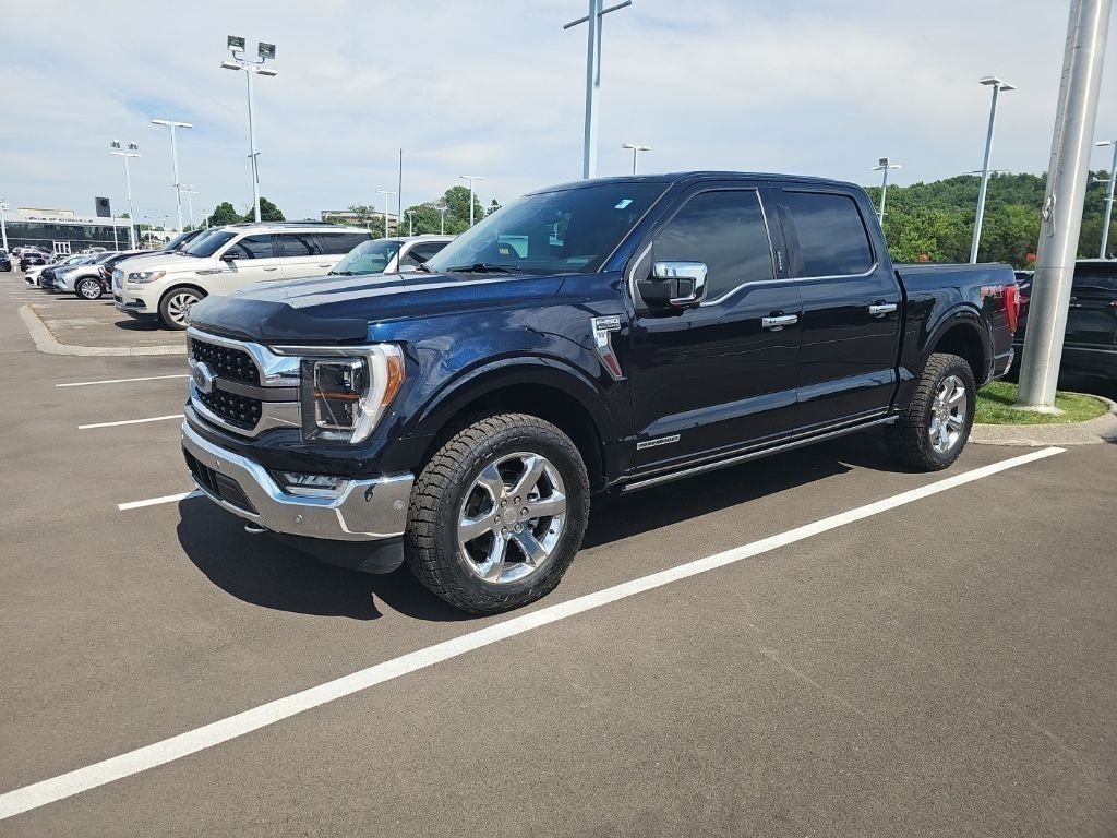 Certified Used 2021 Blue Metallic Ford King Ranch image 1