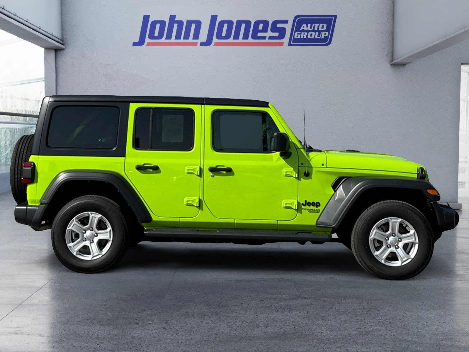 Used 2021 Sarge Green Clearcoat Jeep Unlimited Sport S image 6