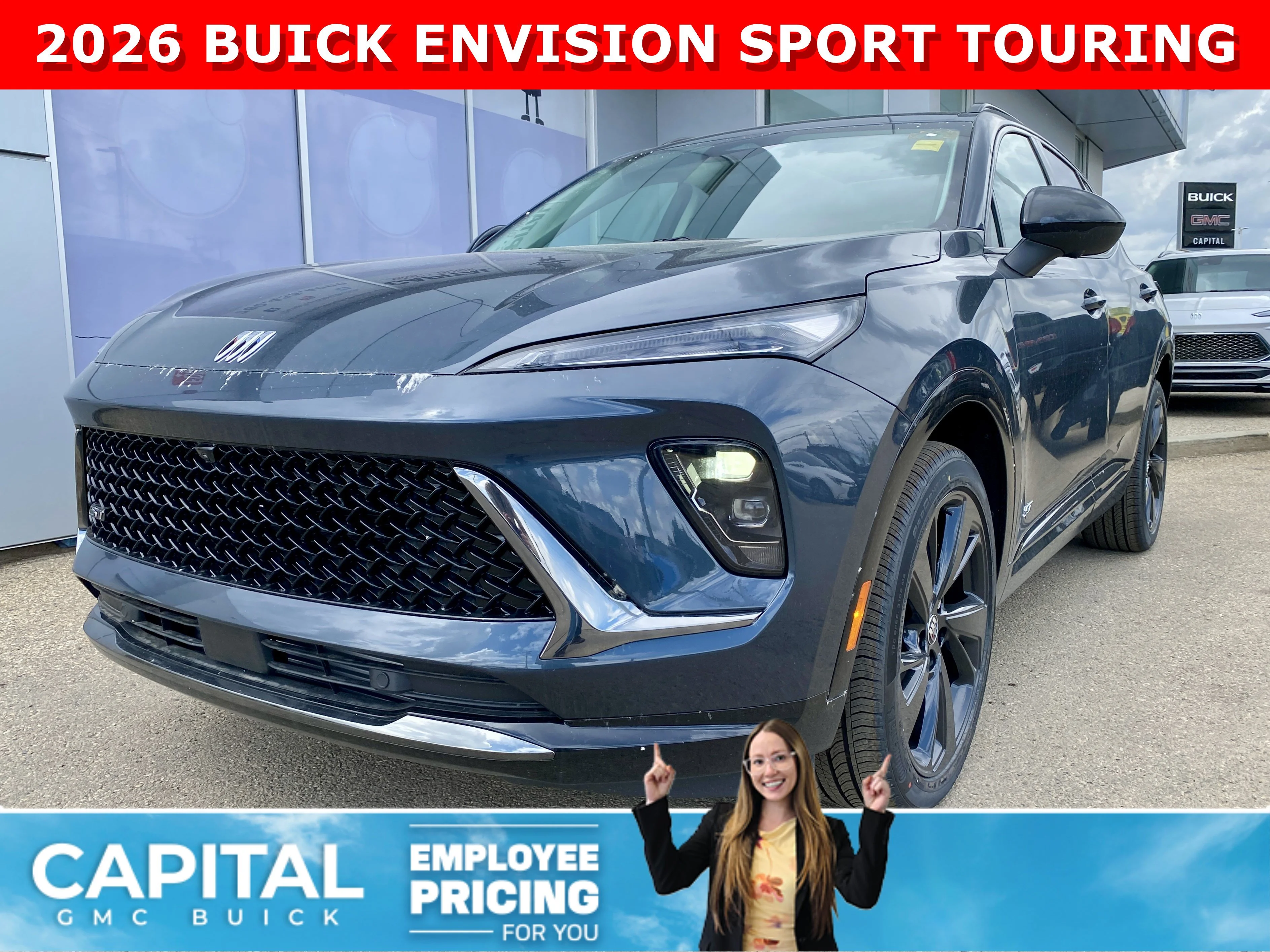 New 2026 QUARTZ BLUE METALLIC Buick Sport Touring image 1